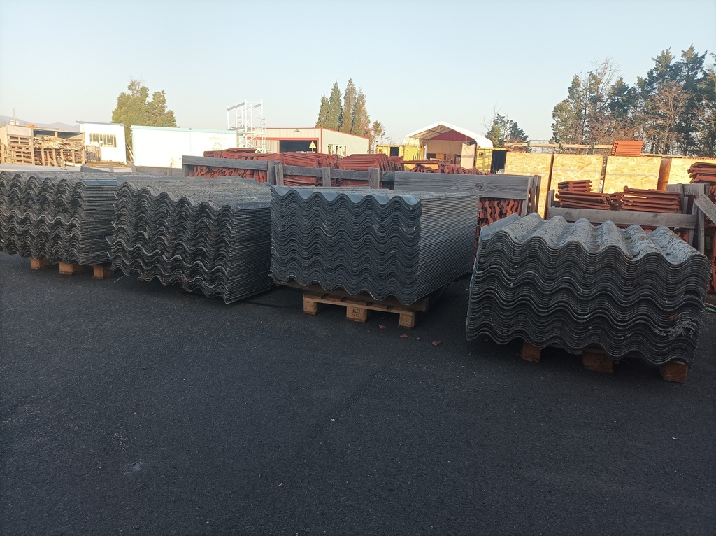 Plaque fibres-ciment ondulée NT - 6 ondes - 1,58x1,095 m