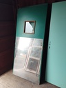 Bloc-porte pleine bois doublage métal 93 cm