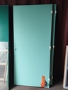 Bloc-porte pleine bois doublage métal 93 cm
