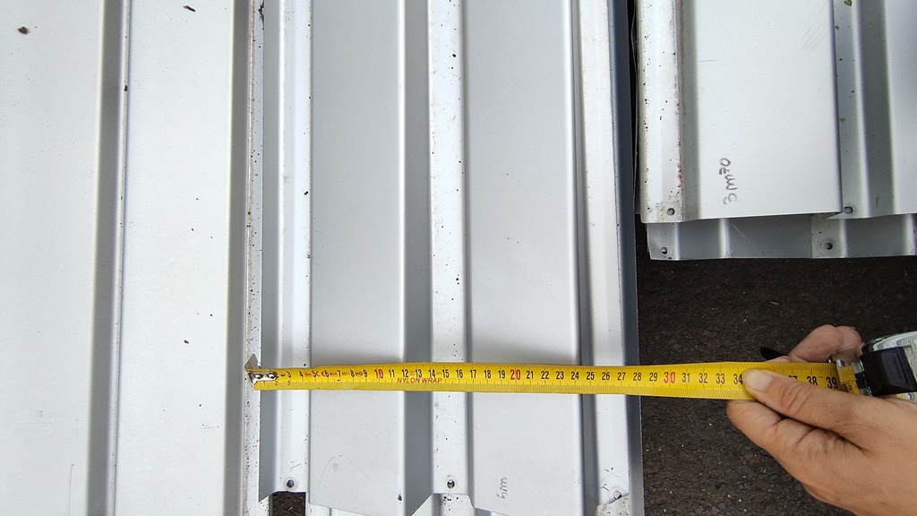 Lame de bardage métallique - Largeur utile 25,8cm