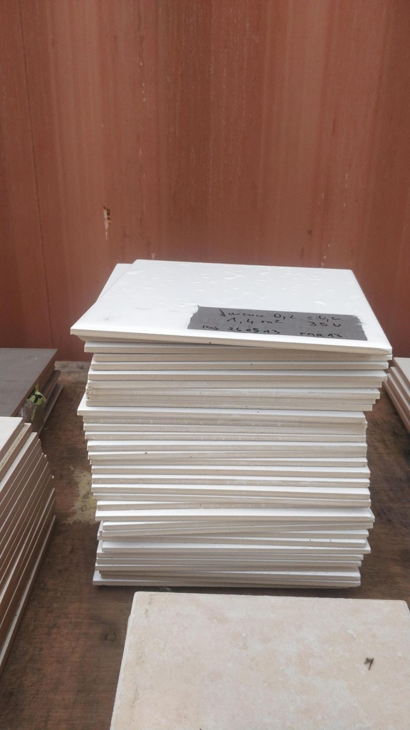Lot 1.4m² faïence blanc 
