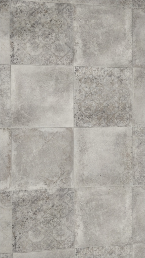 Revêtement sol PVC en rouleau  imitation carreaux de ciment143 x 334 cm 2