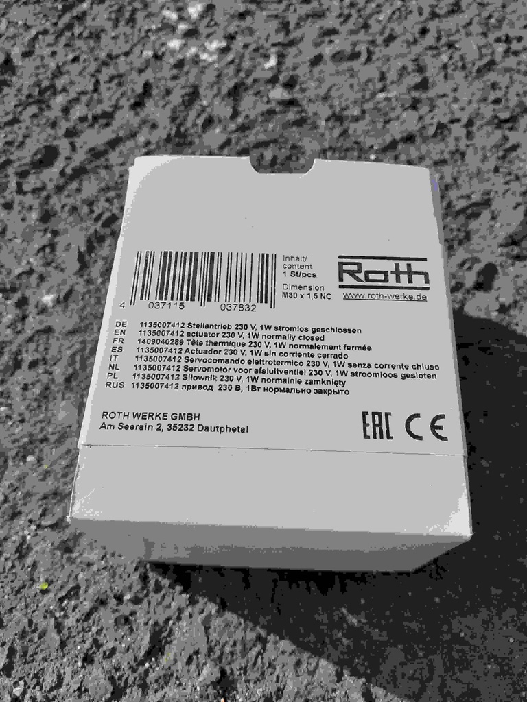 Tête thermique 230V, 1W