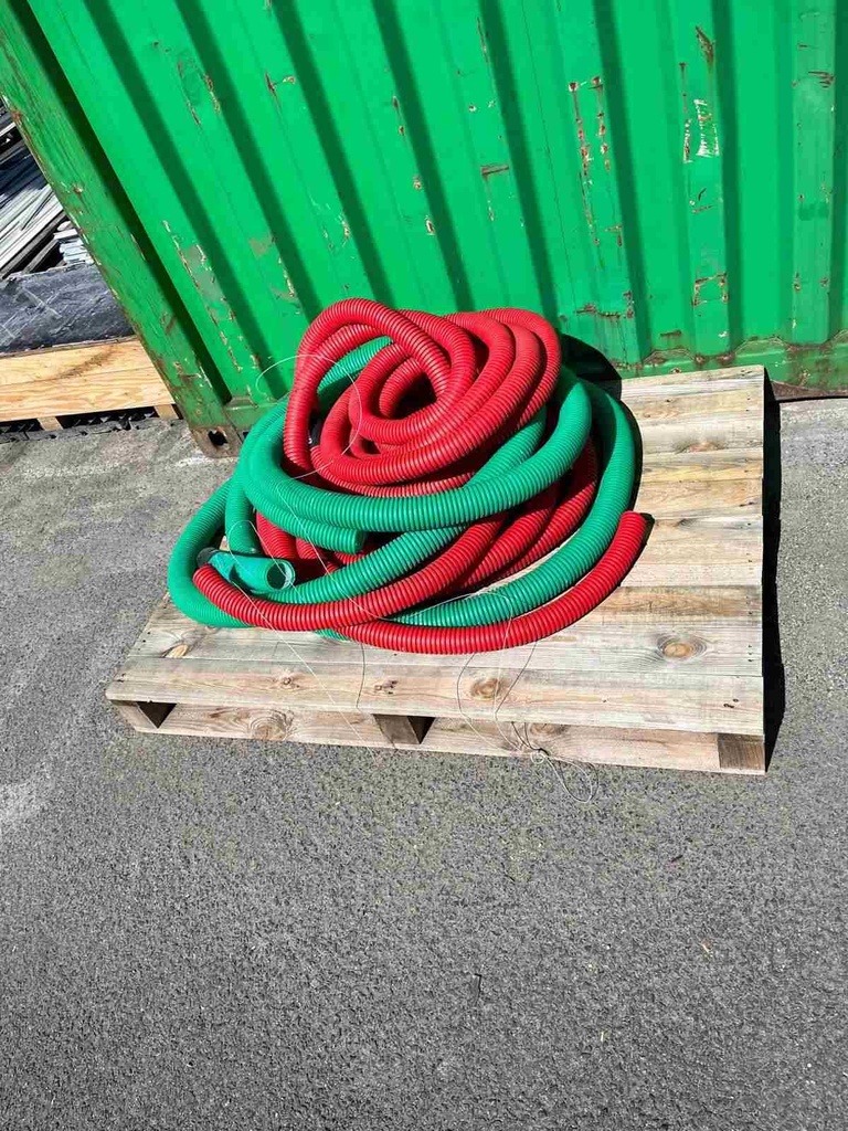 Gaine TPC annelée verte