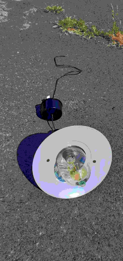 Luminaire led spot plat rond