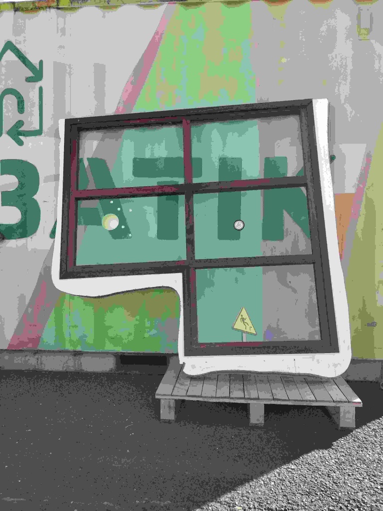 Fenêtre bois chassis fixe en L