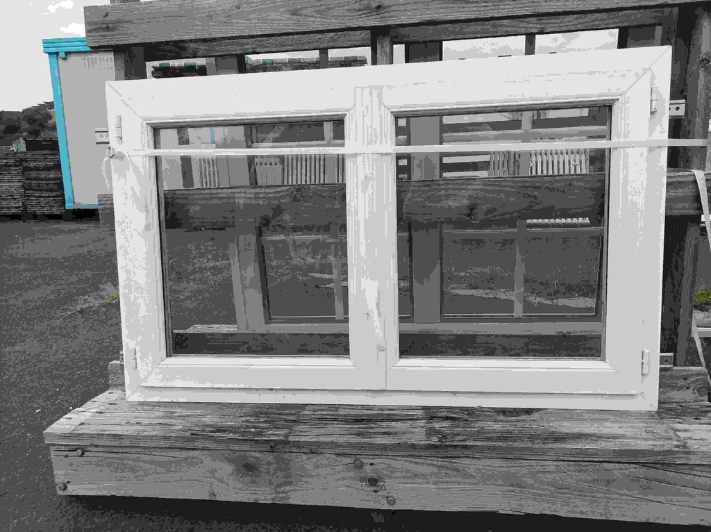 Fenêtre PVC 2 vantaux double vitrage blanche
