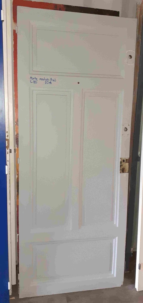 Ouvrant porte pleine dépose 80 moulure tirant droit