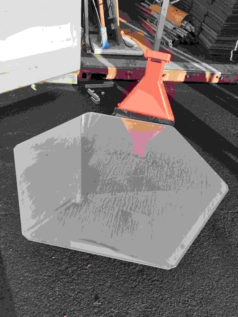 Verre simple vitrage épais - étagère verre (L:1.25m x h:0.3m x l:0.015m)