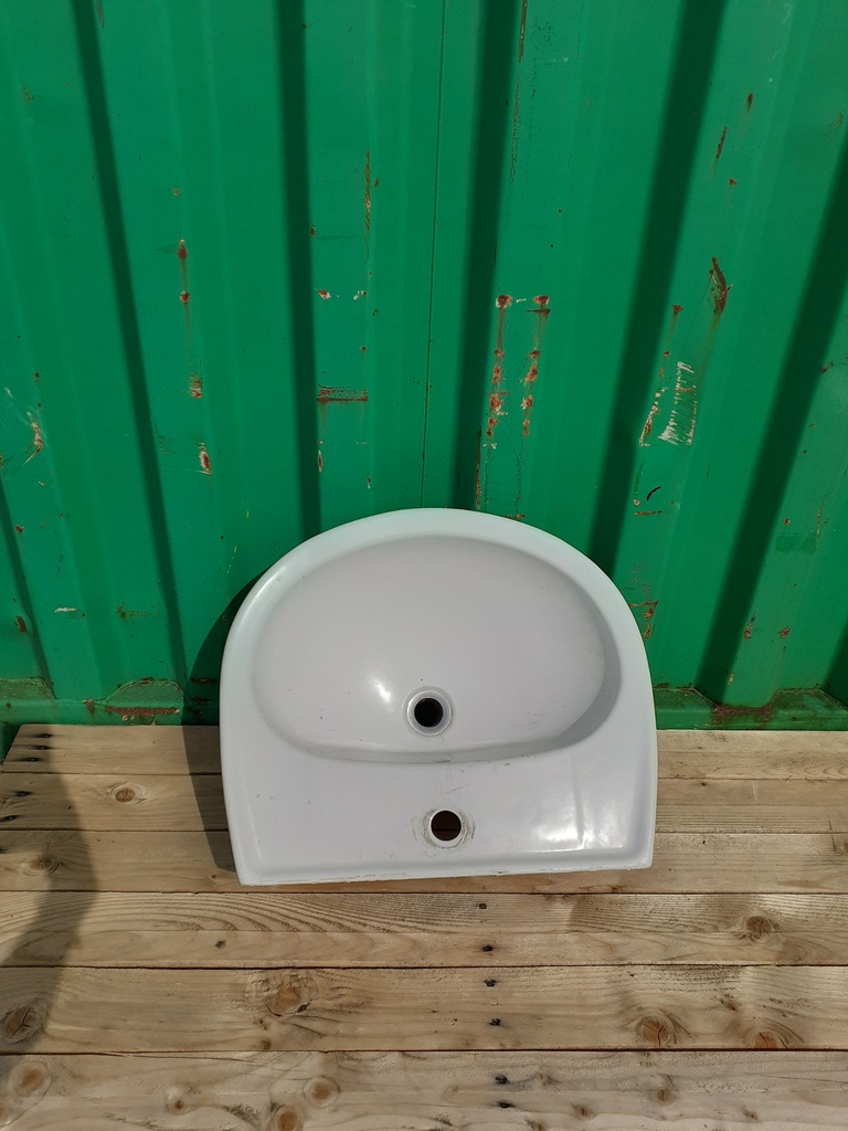 Lavabo céramique blanc sans robinetterie
