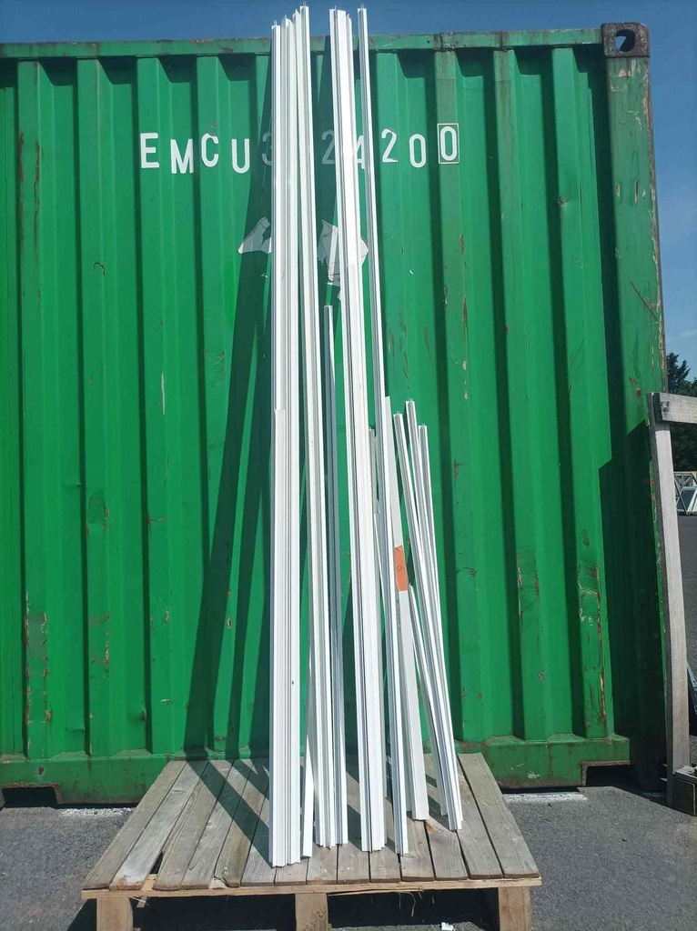 Glissières aluminium blanche