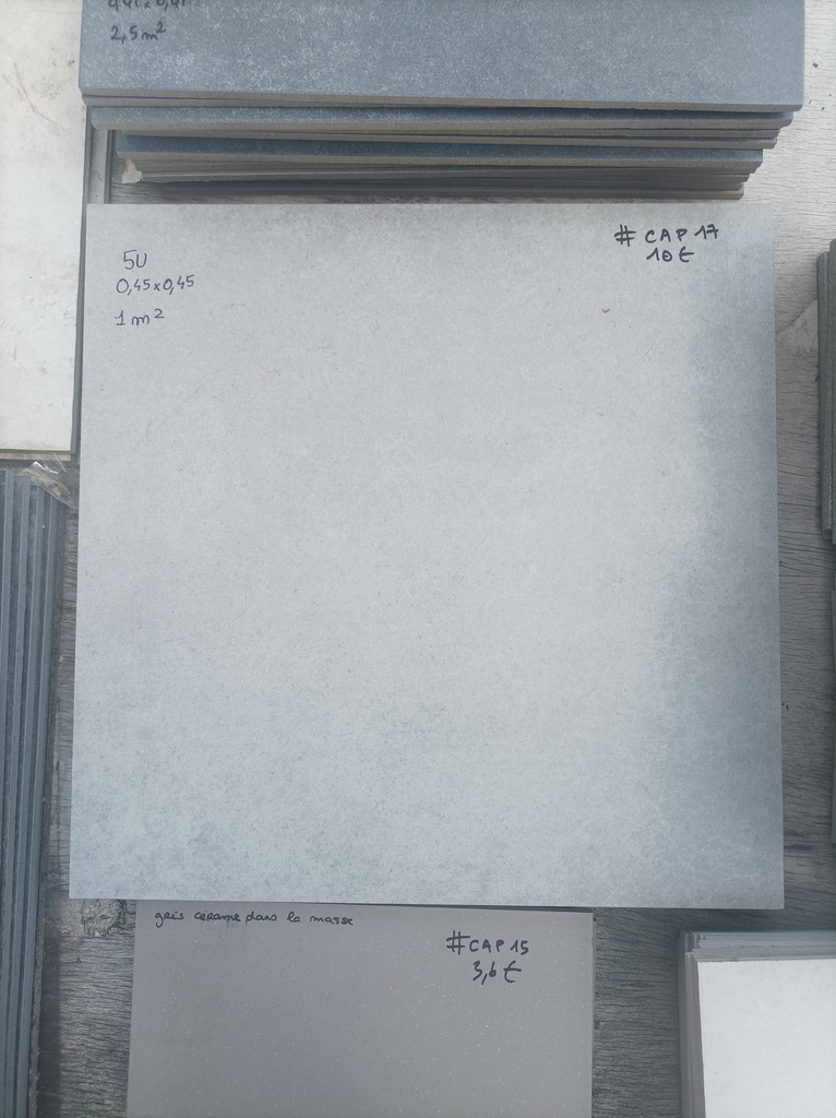 Lot 1m² carrelage 0,45x0,45 