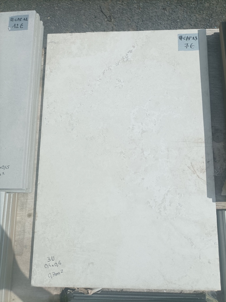 Lot 0,7m² carrelage 0,4x0,6