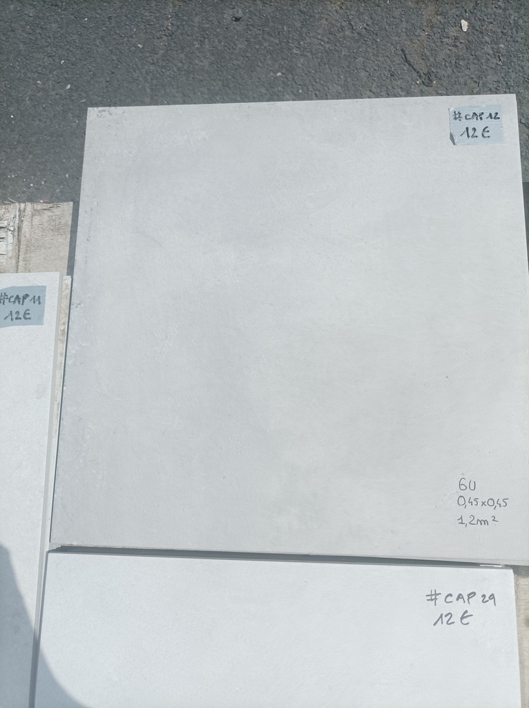 Lot 1,2m² carrelage 0,45x0,45 