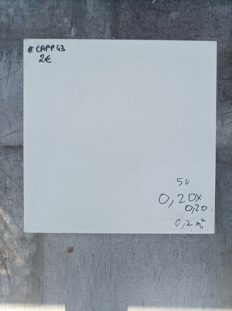Lots de 0,2m² carrelage 0,20x0,20