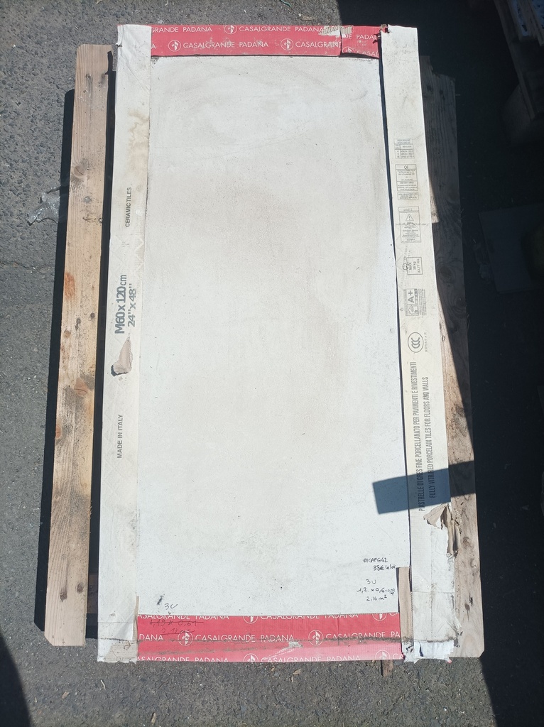 Lot 2,16m² carrelage 1,3x0,6x0,02