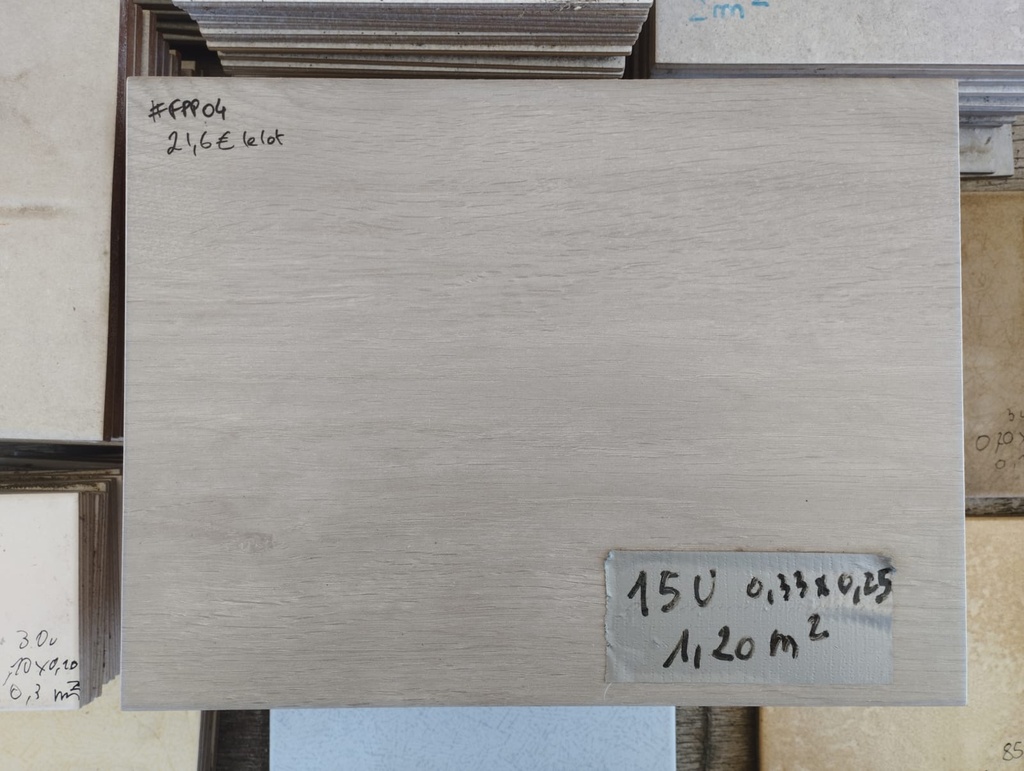 Lot 1,20m² faïence 0.33x0.25