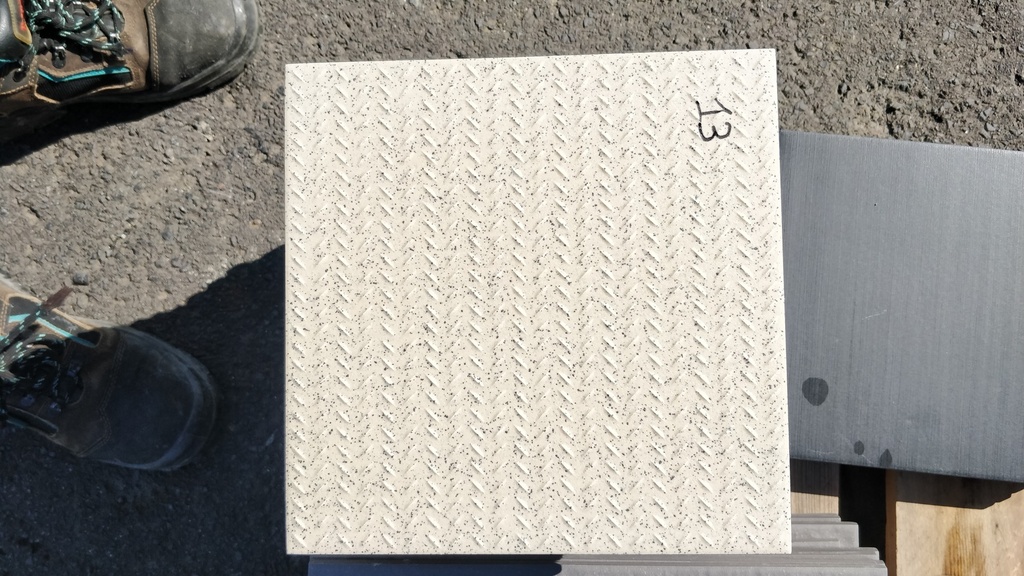 Lot 1.92m² carrelage anti-dérapant 20x20cm (ép 12mm)