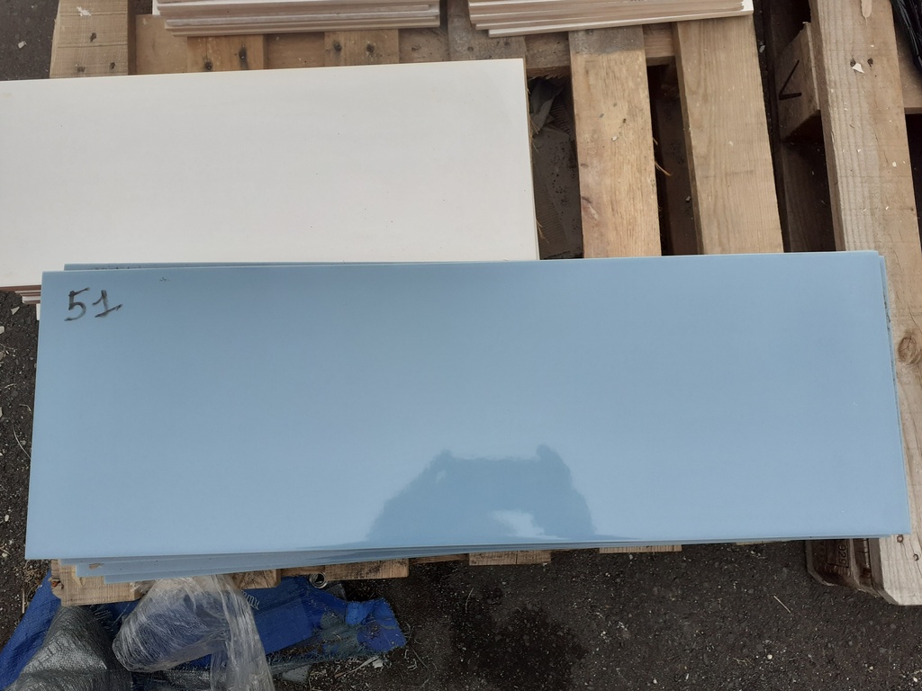 Lot 3.24m² faïence 60x20cm (ép 10mm)