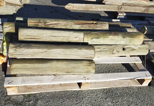 [#R01a] Rondin bois autoclave recoupé