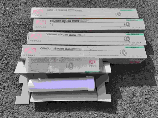 [#344] VMC - Conduit Sekurit 60 / 100 PPTL/PVC longueur 1000 mm