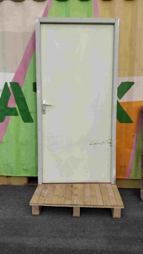 [#913] Bloc porte pleine bois