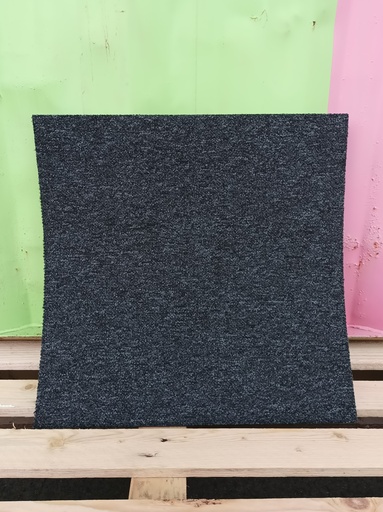 [#M003] Dalle plombante de moquette grise foncée moutonnée