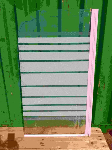 [#1195] Paroi douche demi hauteur verre