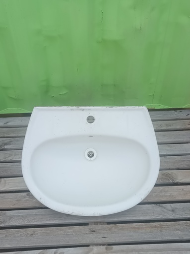[#997] Lavabo céramique blanc sans robinetterie