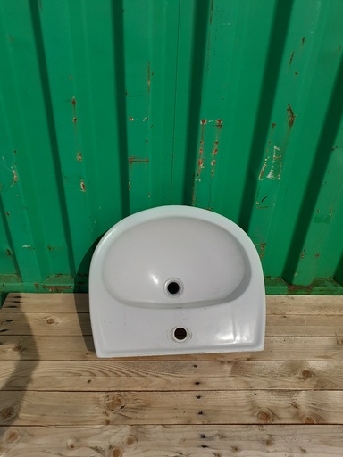 [#447] Lavabo céramique blanc sans robinetterie