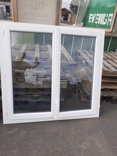 [260512VIC03] Fenêtre PVC deux vantaux L:131xh:142cm