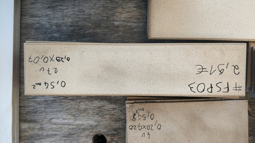 [#FSP03] Lot 0,54m² faïence 0,29x0,07