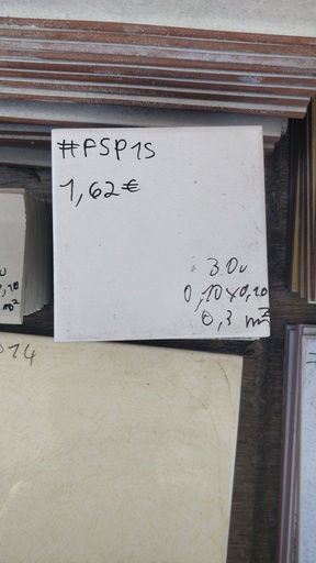 [#FSP15] Lot 0.3m² faïence 0.10x0.10