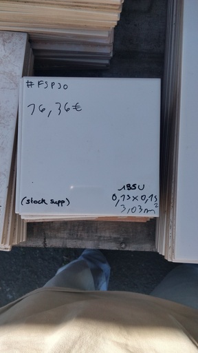 [#FSP30] Lot 3,03m² faïence 0,15x0,15