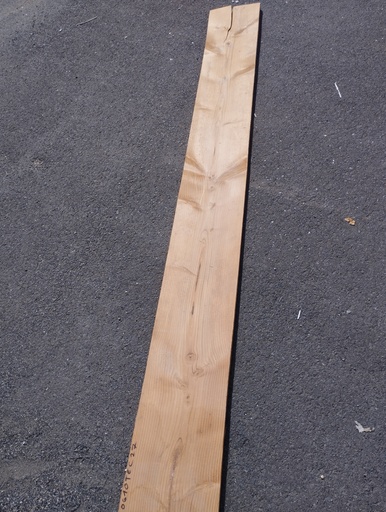 [260610TEC27] Planche bois 257x28,2x2,5 cm