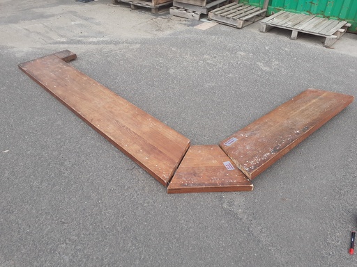 [260709EPO05] Panneaux bois massif en angle - lot de 3 pièces 